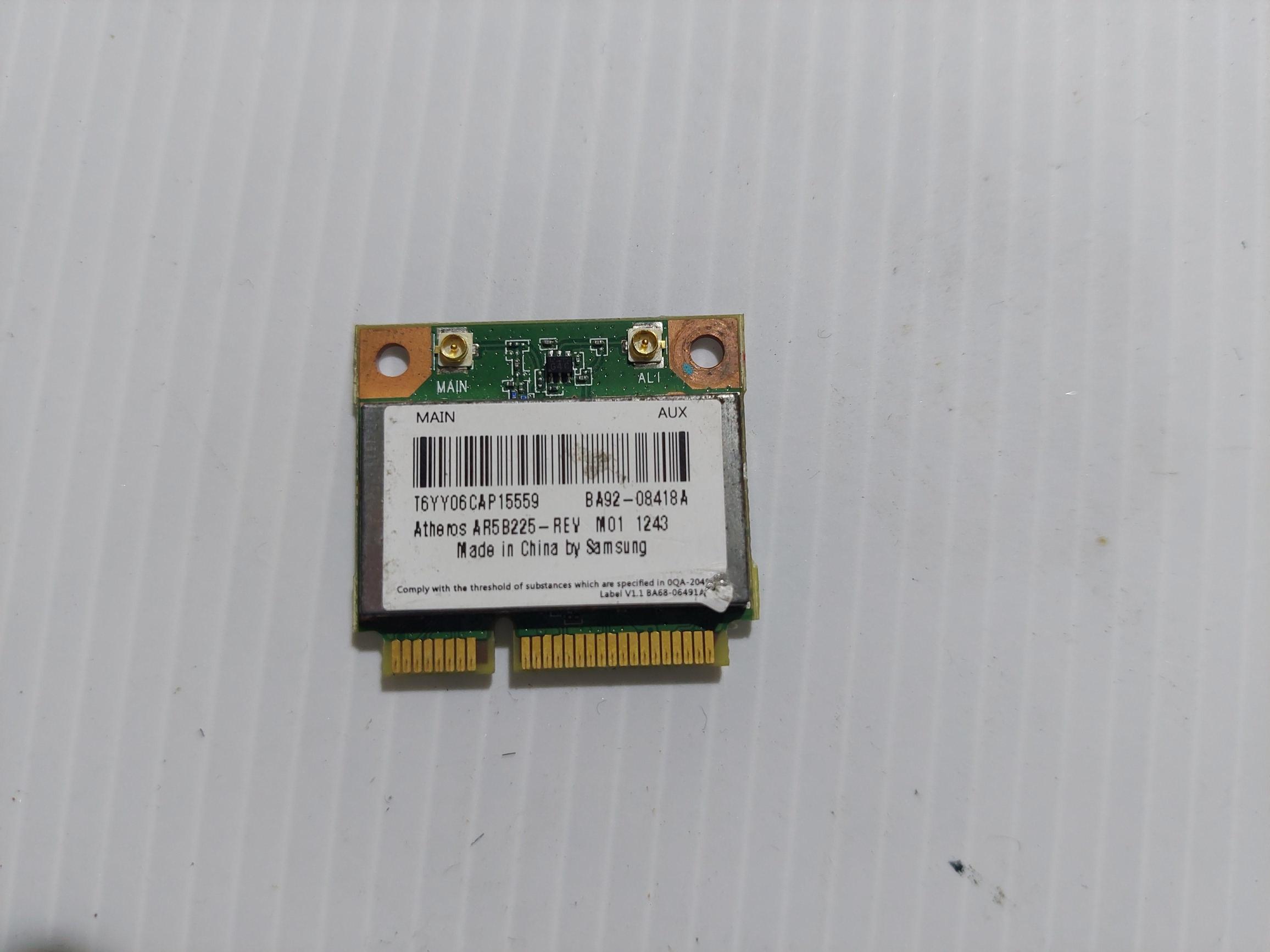 Atheros AR5B225 WB225 802.11?B/G/N + Bluetooth 4.0?+ HS Mini PCIE Yarı Kablosuz Lan Kartı