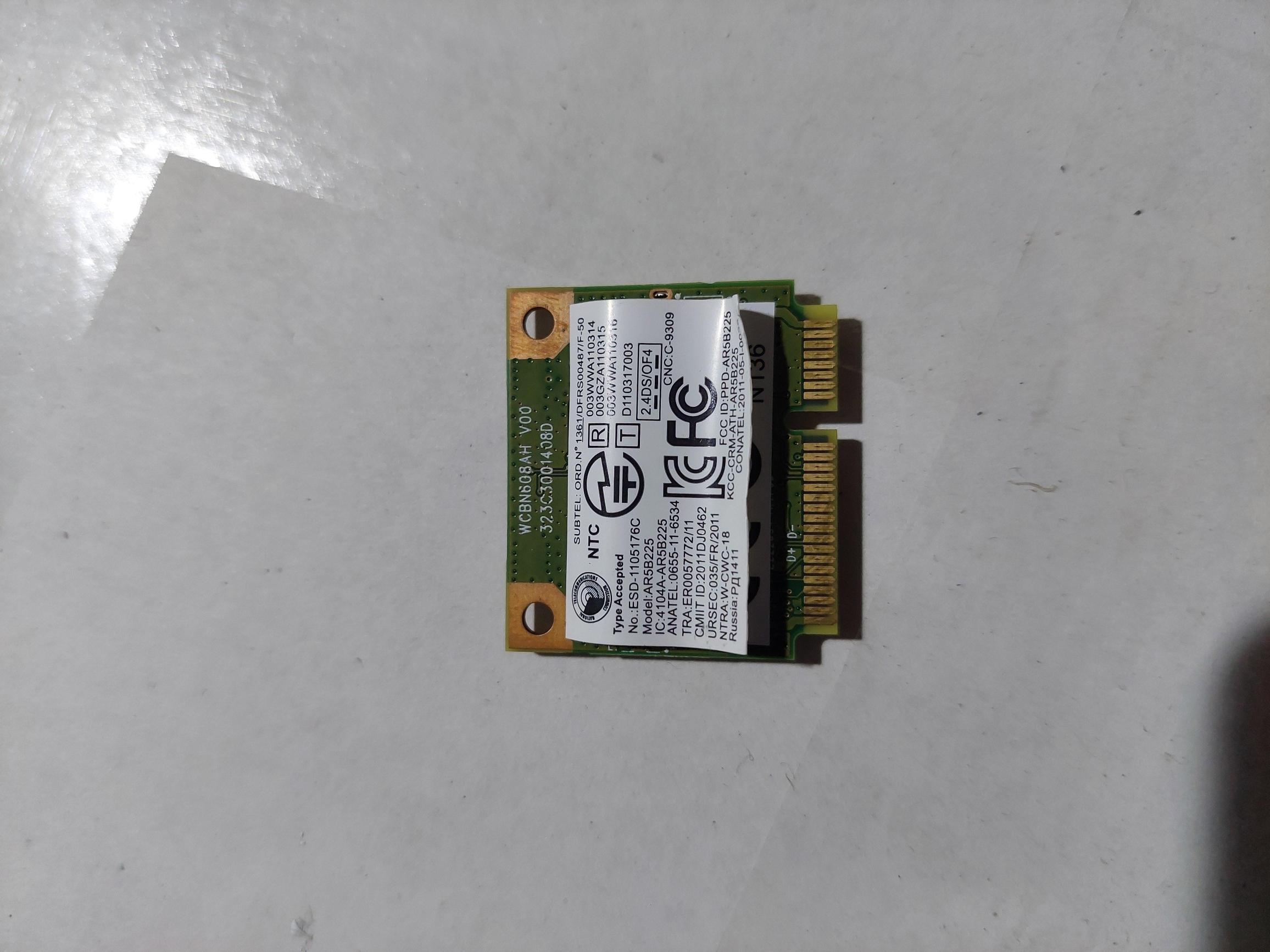 Atheros AR5B225 AR9485 WCNB608AH AR9004WB-1NG yarım Mini pci-express bluetooth4.0 150Mbps