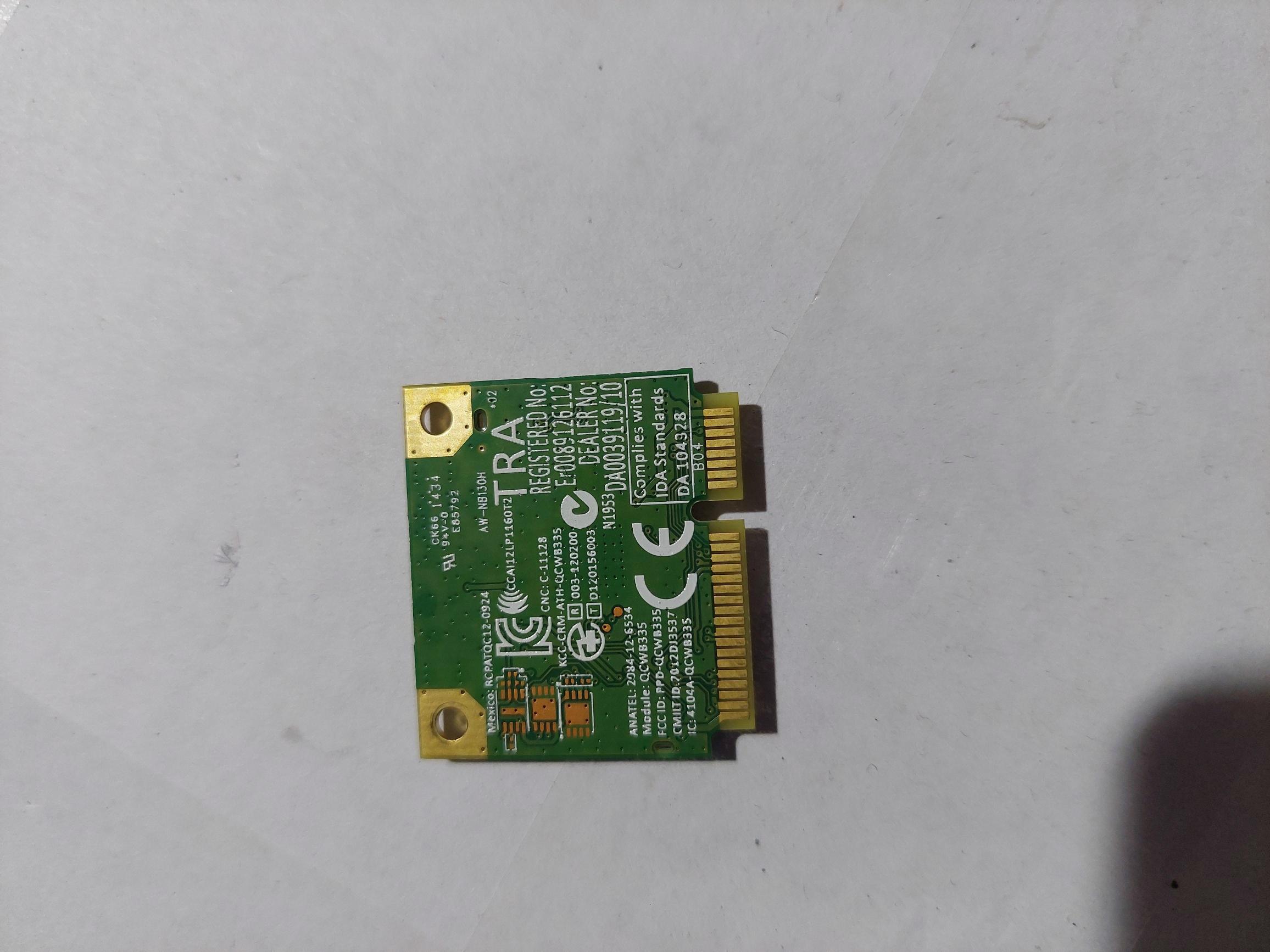 AW-NB130H QCWB335 Mini PCIE Kablosuz WiFi Kartı, Win XP/7/8/10 Için Bluetooth 4.0 Ile 150 Mbps 