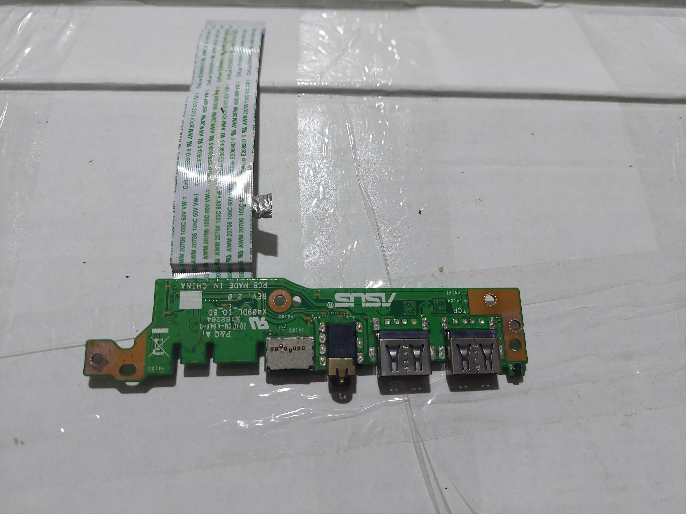 ASUS VIVOBOOK X409DL USB AUX SD KART SES KURULU X509JA_IO R2.0 X409FB_IO