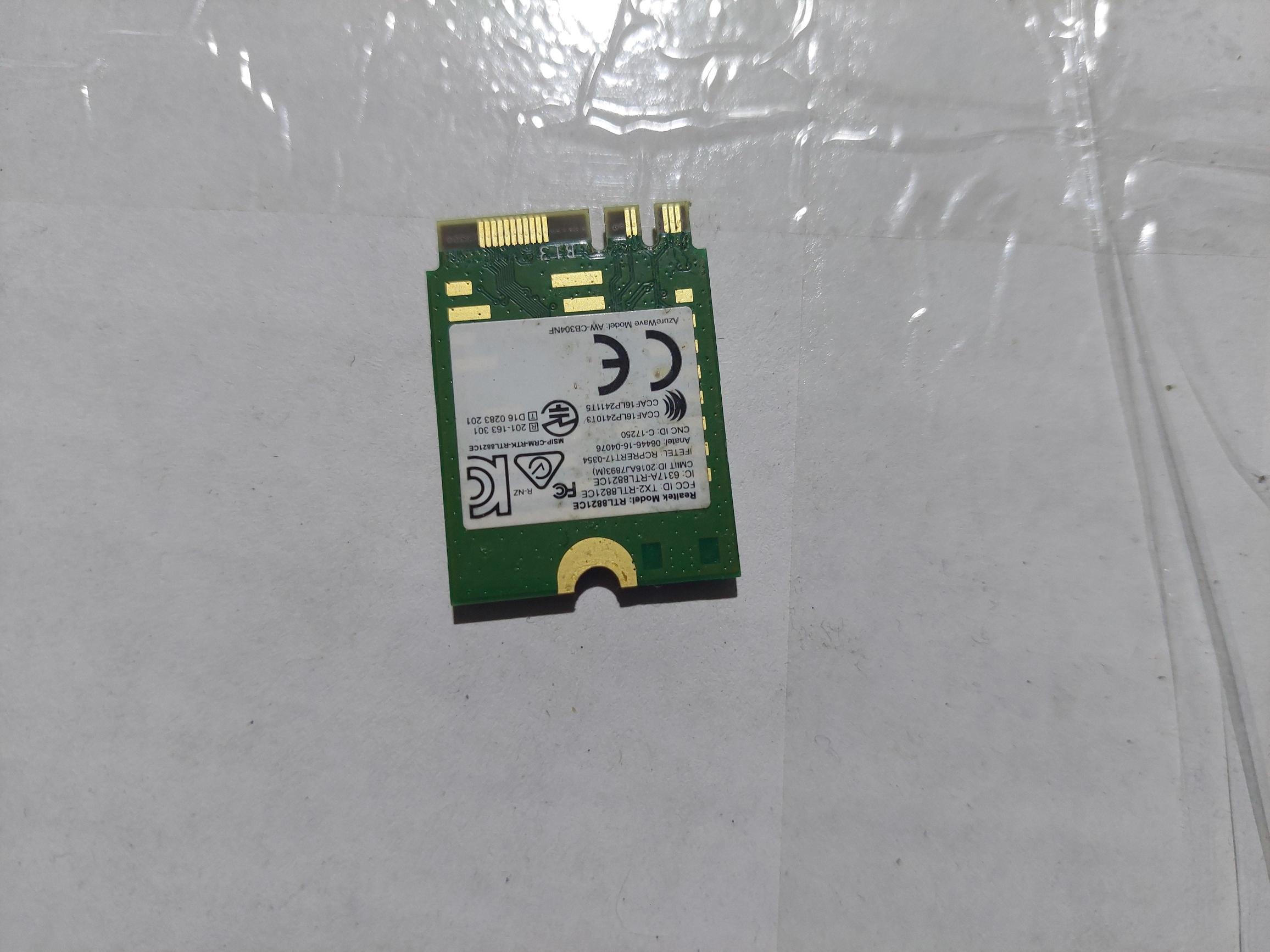 RTL8821CE 802.11AC Bluetooth 4.2 433 Mbps 2.4 Ghz/5 