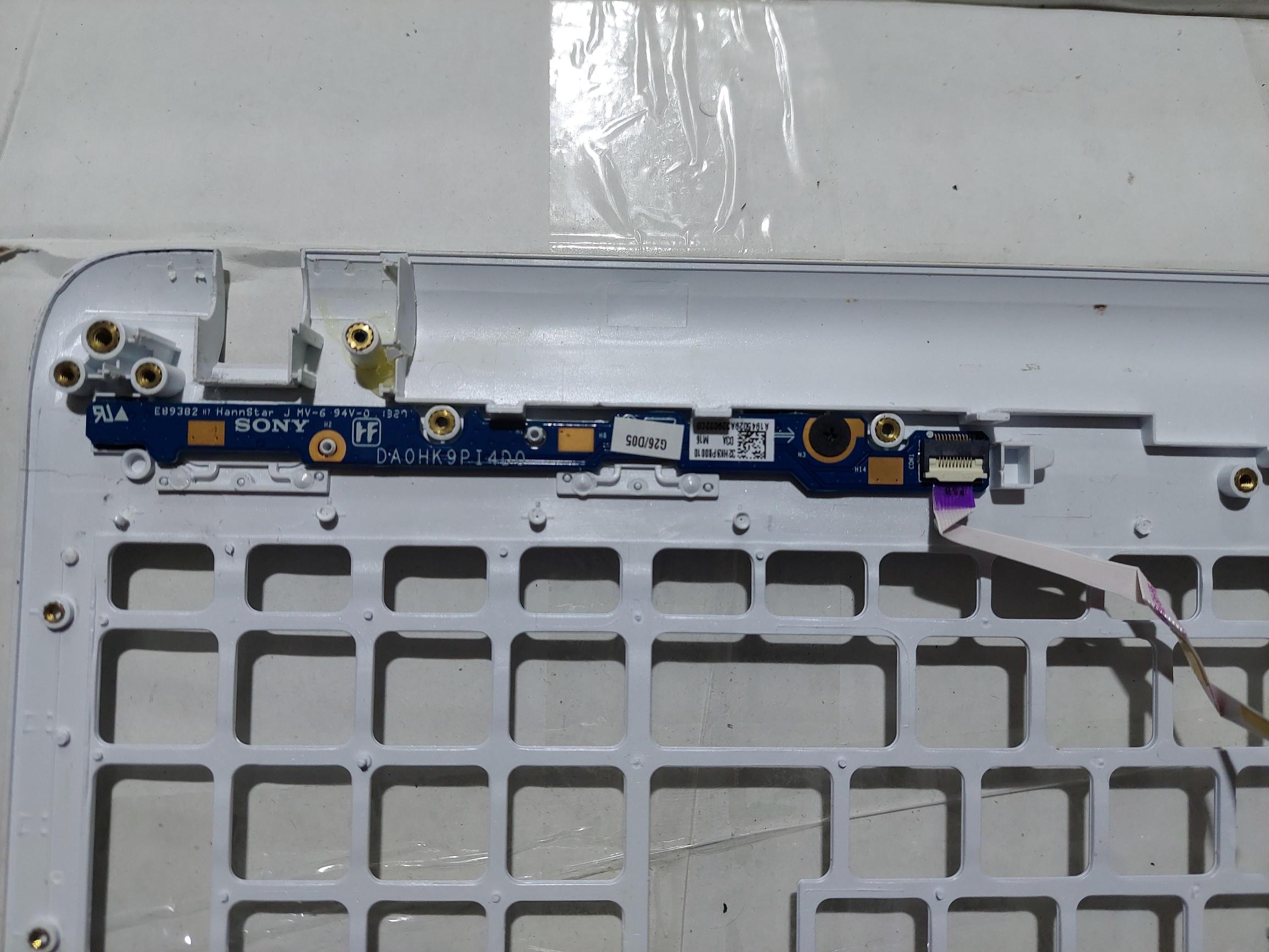 Sony Vaio Beyaz Svf15 Svf-15 N50 svf152 svf153  15A  ÜST KASA touchpad DA0HK9PI4D0 rev:d E11413994C POWERB TUŞ AÇMA KAPAMA KARTI 