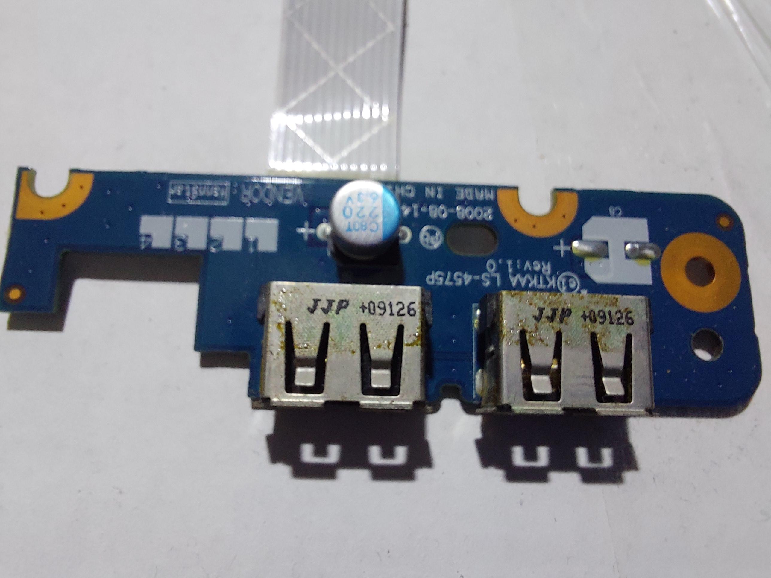 Toshiba Satellite A350 A355 A355D Usb Port Board 4559U551L01 LS-4575P
