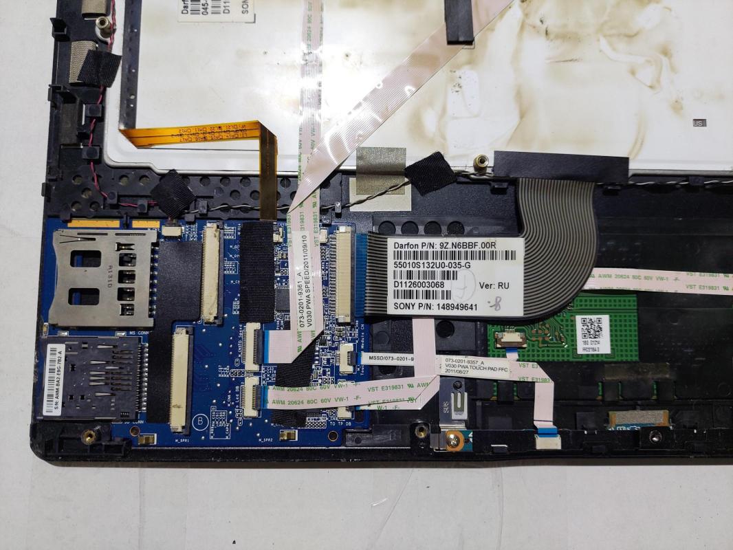 SONY VAIO PCG-41213M PCG-4121GL Üst Kasa + Klavye + Touchpad ASLI