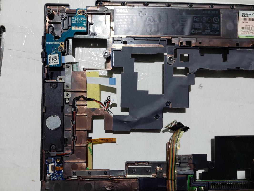 Dell Latitude E6400 Klavye Kasa Üst Kasa CN-0G895P  M2100 POWER BUTTON WIFI BOARD LS-380AP + HOPARLÖR SA SOL SPEAKER PK230007U00 + TOUCHPAD 0FM742