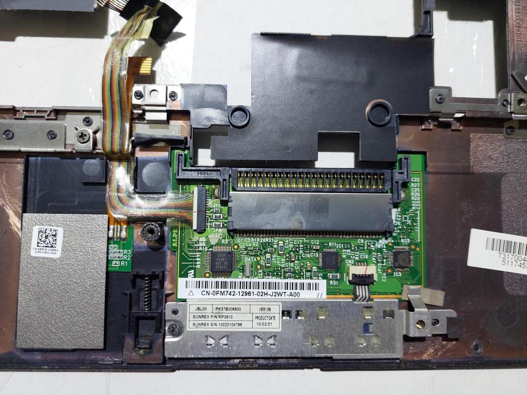 Dell Latitude E6400 Klavye Kasa Üst Kasa CN-0G895P  M2100 POWER BUTTON WIFI BOARD LS-380AP + HOPARLÖR SA SOL SPEAKER PK230007U00 + TOUCHPAD 0FM742