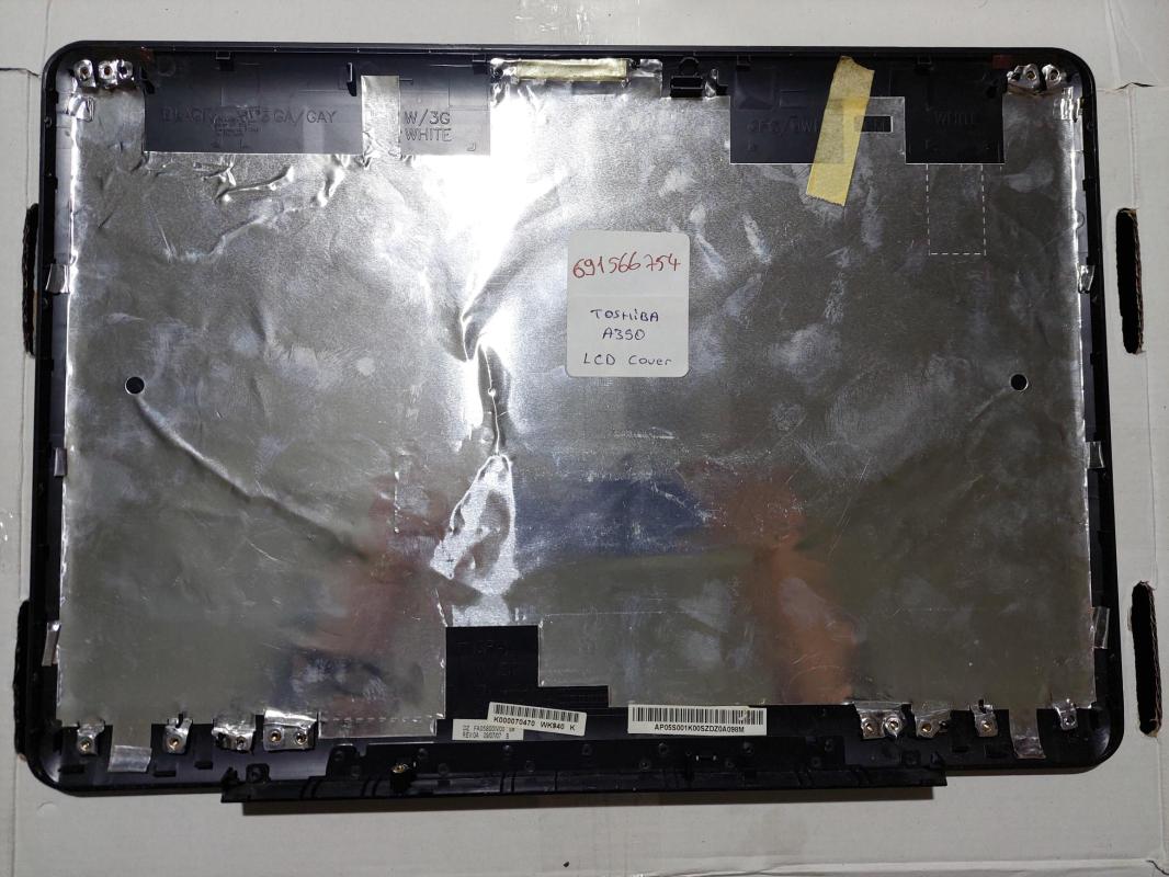 Toshiba Satellite A350 A350D A355 A355D Ekran Arka Kasa Lcd Cover K000070470 AP05S001K00SZDZ0A098M AP05S001K00
