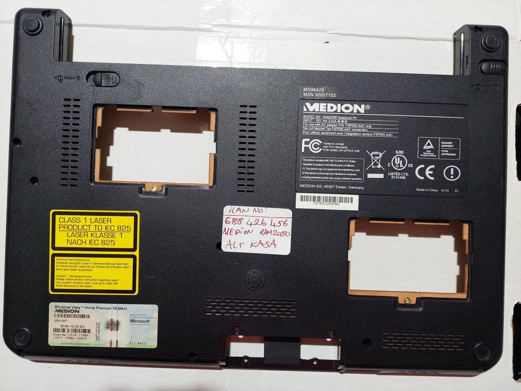 Medion MD96429 RAM2080  ALT KASA MD96429  MSN 30007102  MEDION AG 45307