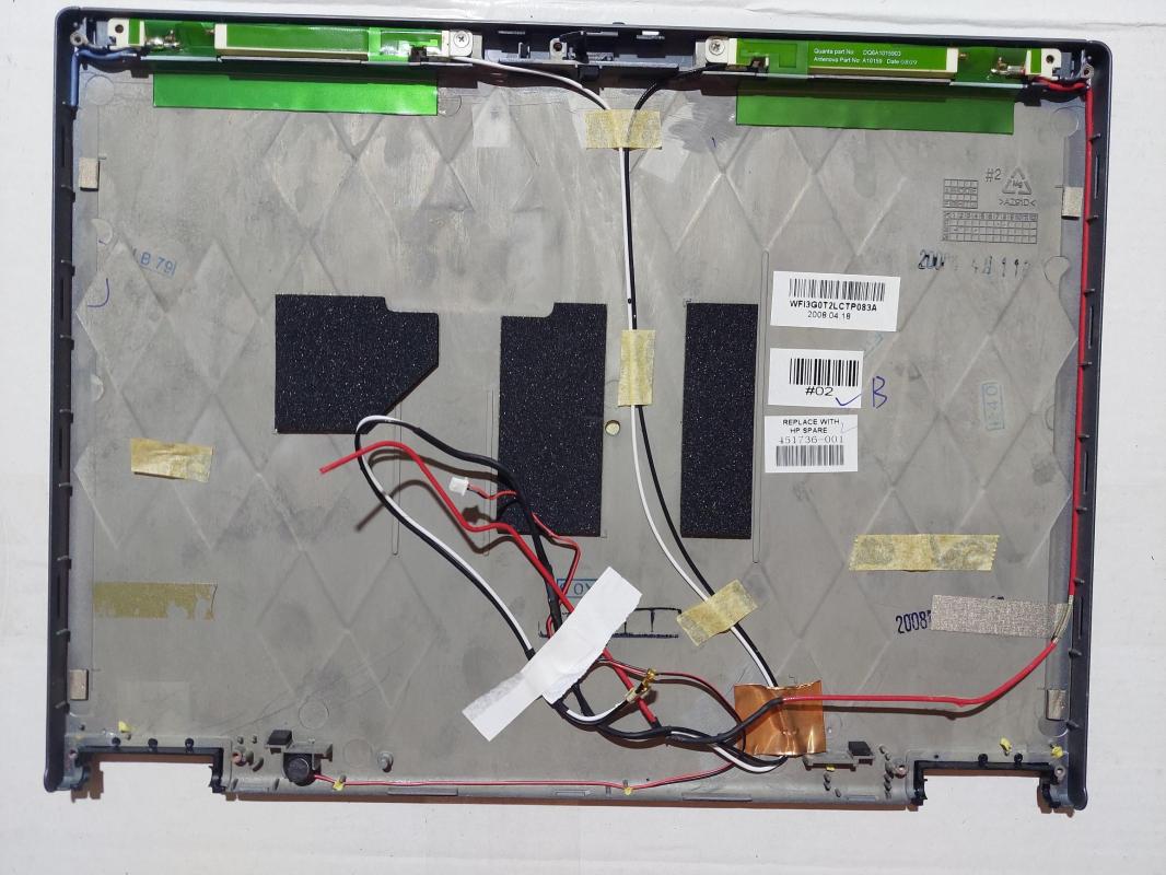 HP Compaq 2510P Lcd Cover Arka Kapak 451736-001  WFI3G0T2LCTP083A WİFİ