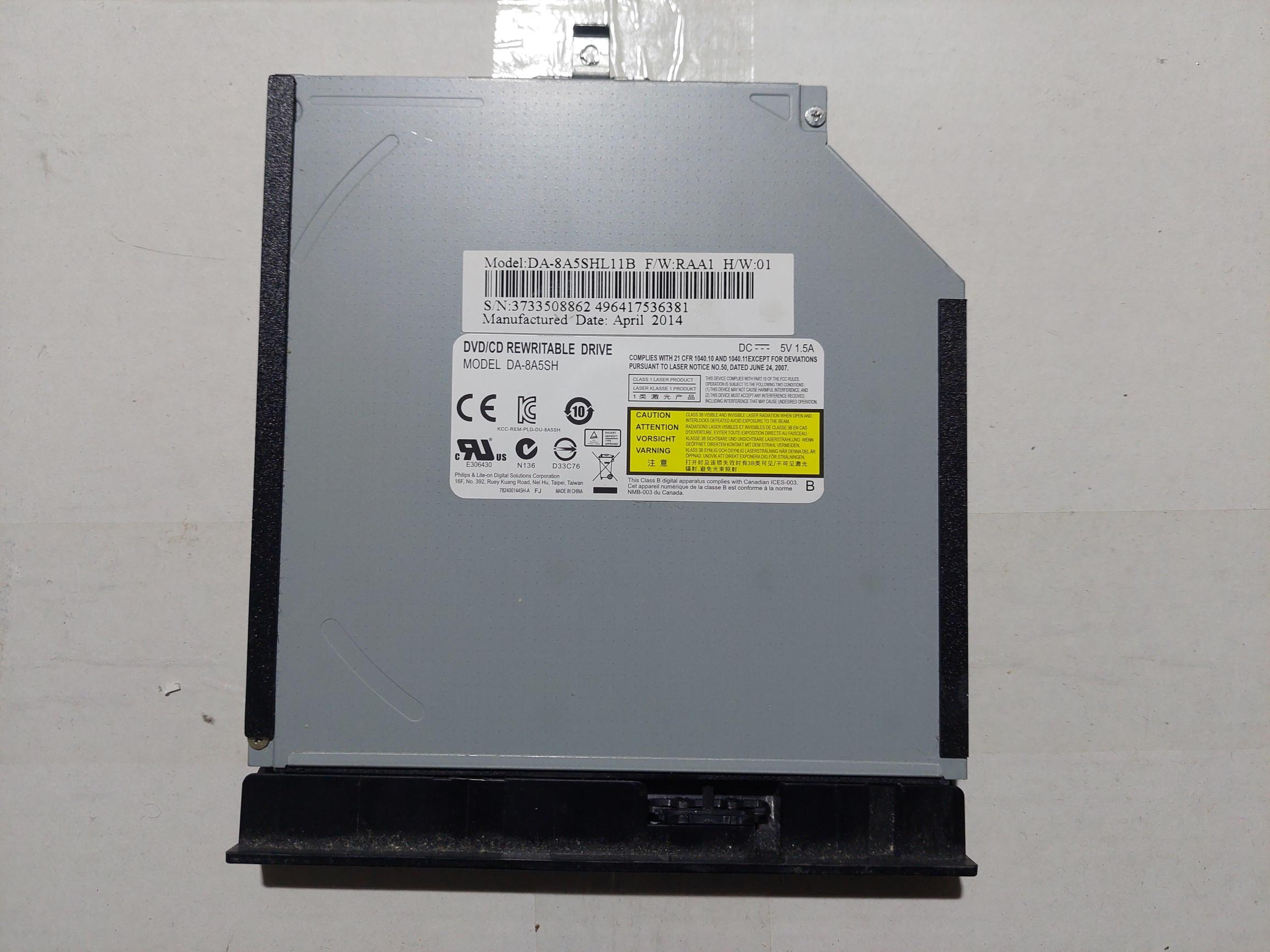 ASUS%20DA-8A5SH%20DVD/CD%20YENİDEN%20YAZILABİLİR%20OPTİK%20SÜRÜCÜ%2013NB04X1AP0601%20DA-8A5SHL11B