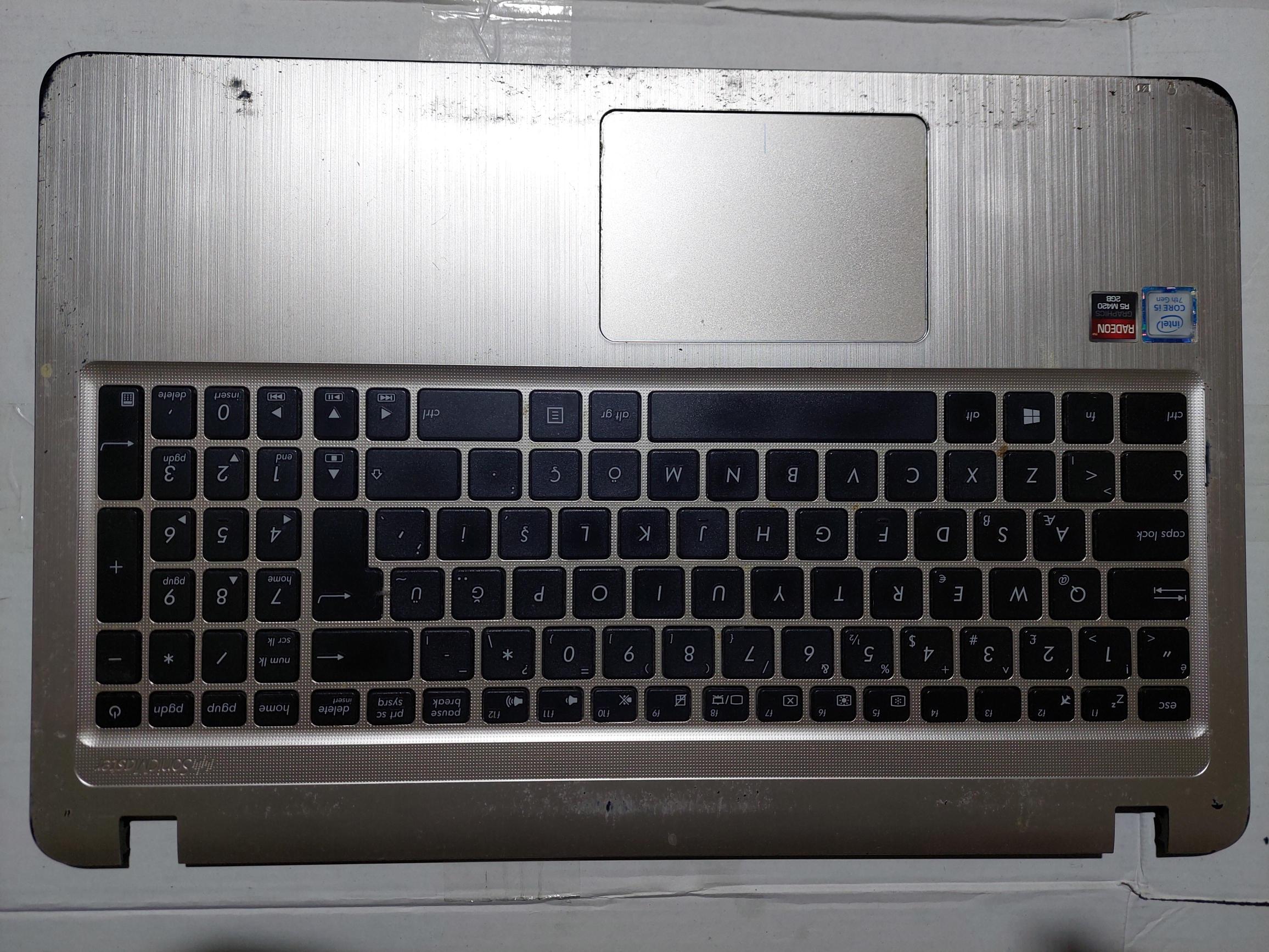 ASUS%20X540U%20X540Y%20ÜST%20KASA%20+%20KLAVYE%2013NB0B01P08014%20TOUCPAD