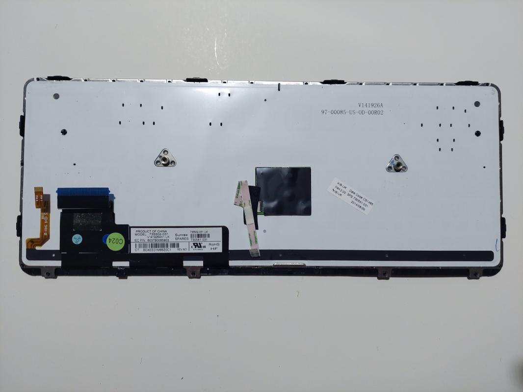 HP EliteBook 820 G1 G2 720 725 G2 735502-031 Gümüş  Aydınlatmalı Klavye Q TURKÇE Q ARAPÇA 