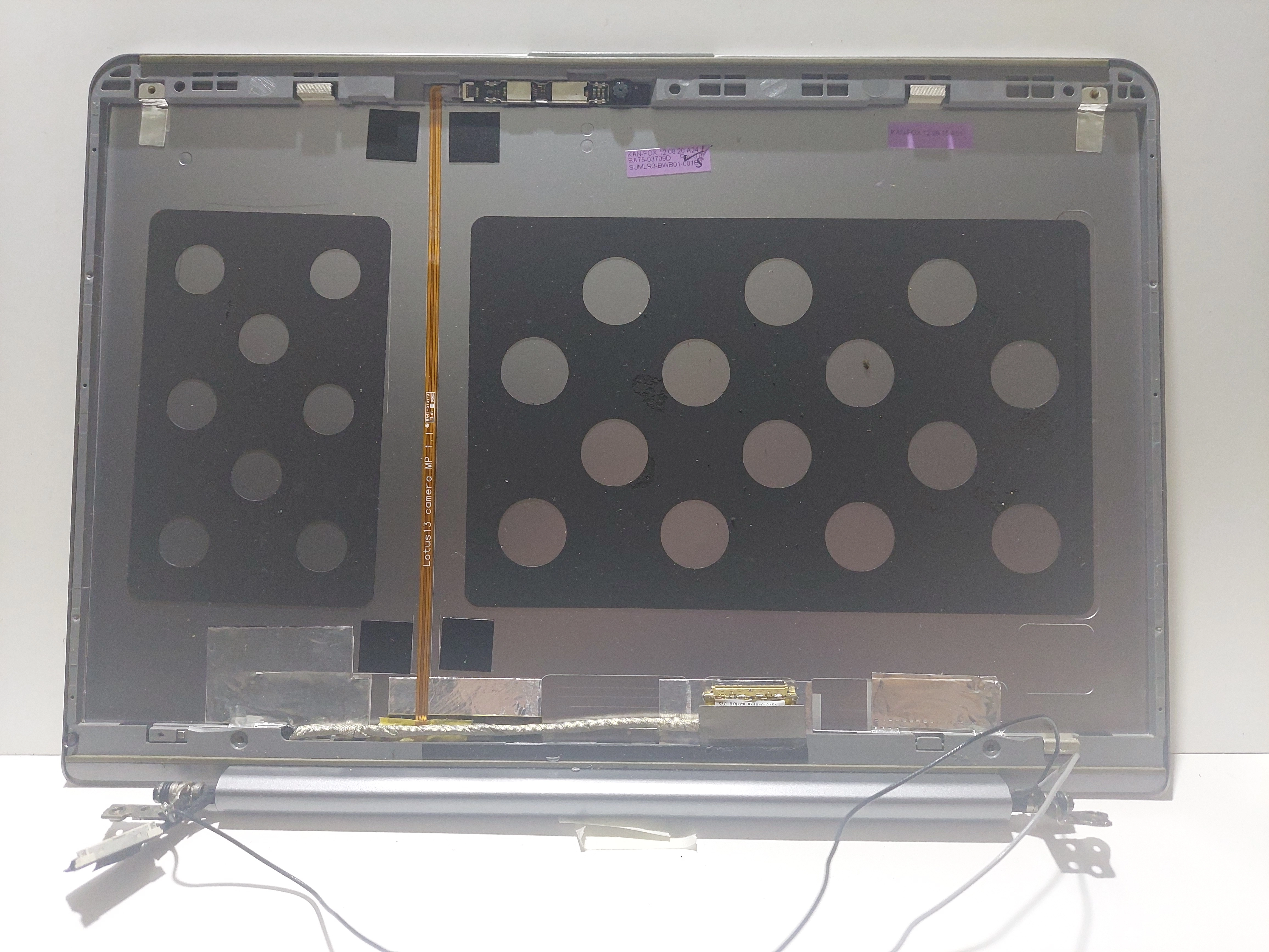  samsung 530U3C 535U3C 540U3C NP530 530U3B BA75-03709D ARKA KAPAK COVER + LCD DATA FLEX + WEB KAMERA + MENTEŞE 