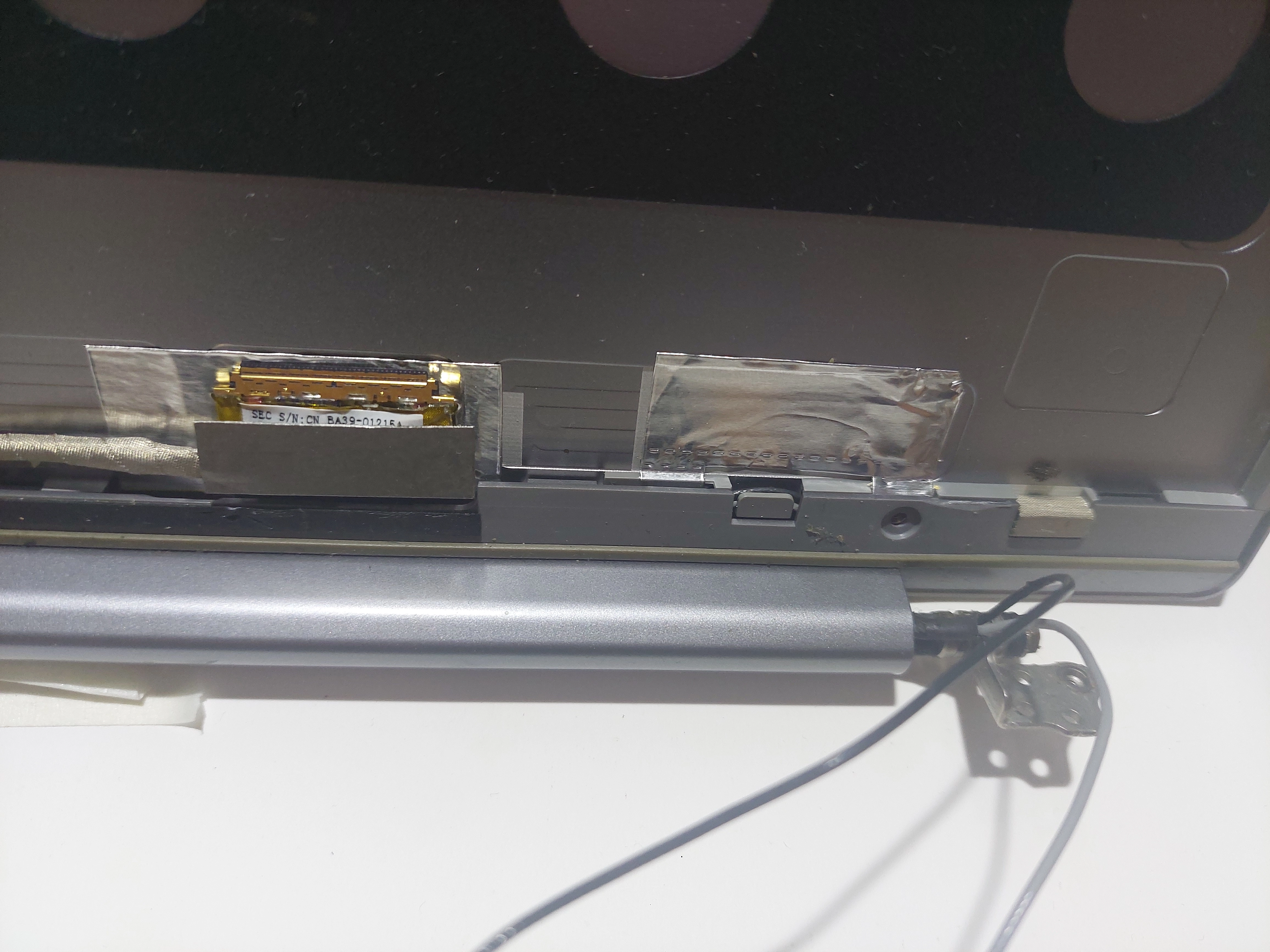  samsung 530U3C 535U3C 540U3C NP530 530U3B BA75-03709D ARKA KAPAK COVER + LCD DATA FLEX + WEB KAMERA + MENTEŞE 