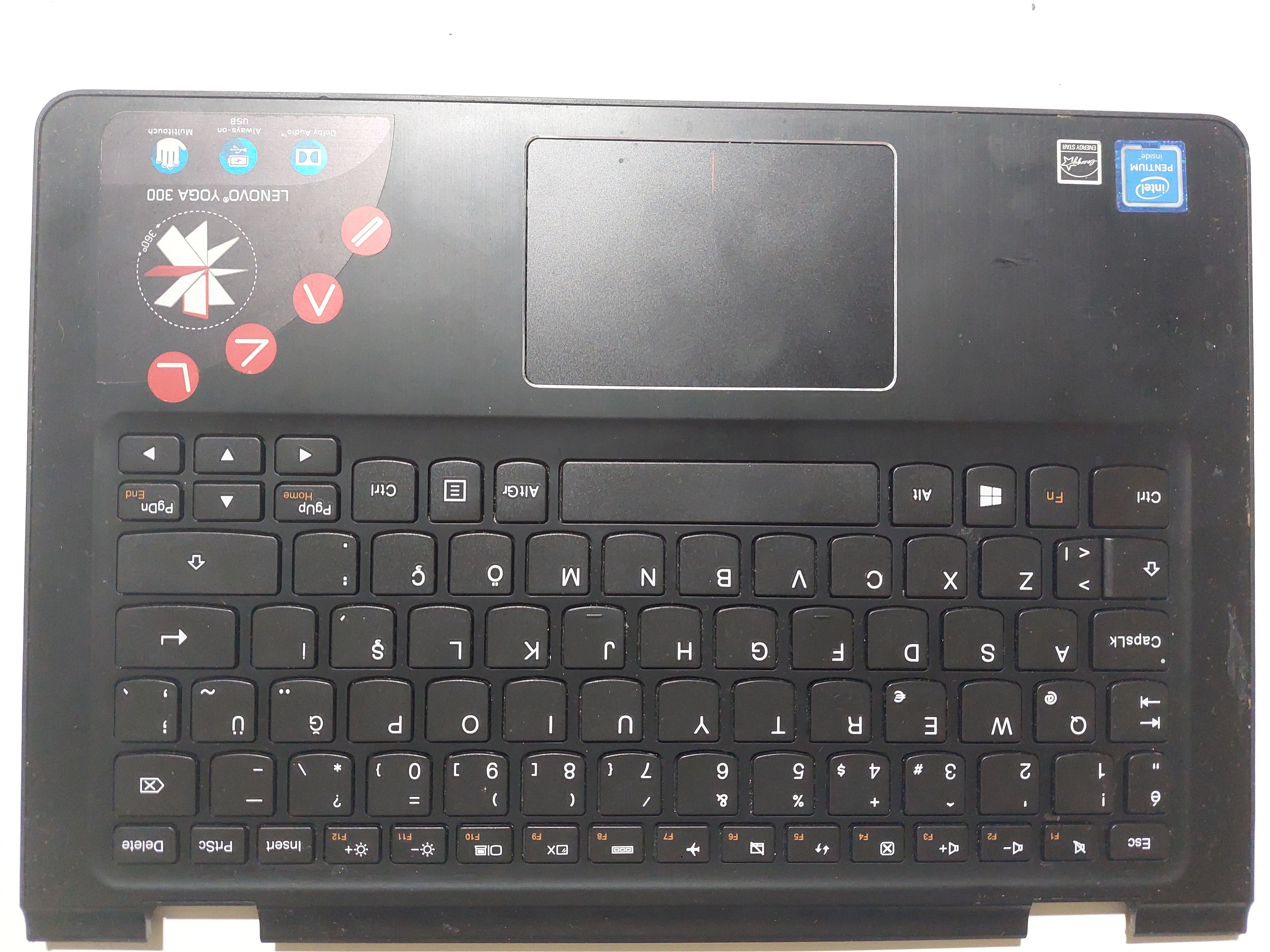  Lenovo Yoga 300-11IBR 80M1 ÜST KASA + KLAVYE + TOUCHPAD 5CB0J08365 8S1102-01082