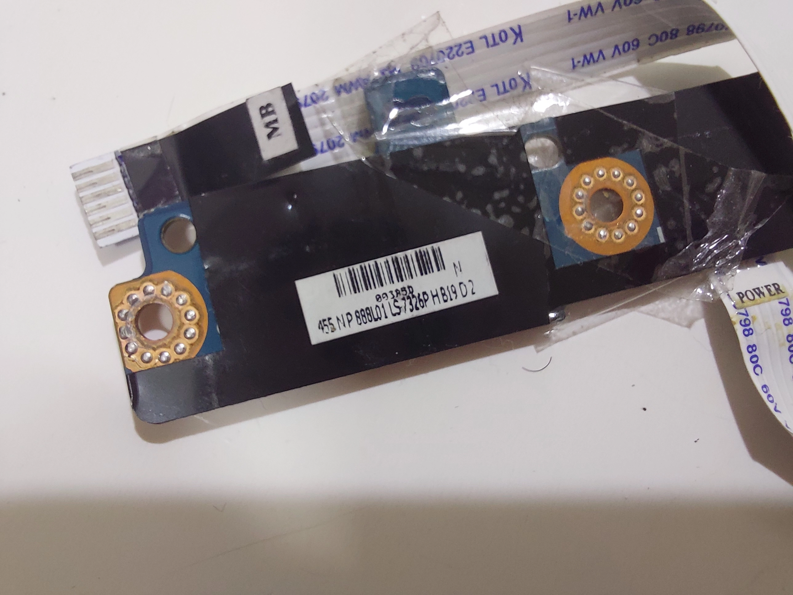 ASUS LS-7326P AÇMA KAPAMA OPEN TUŞ Kartı A53U X53U K53T K53U 455NP888L01