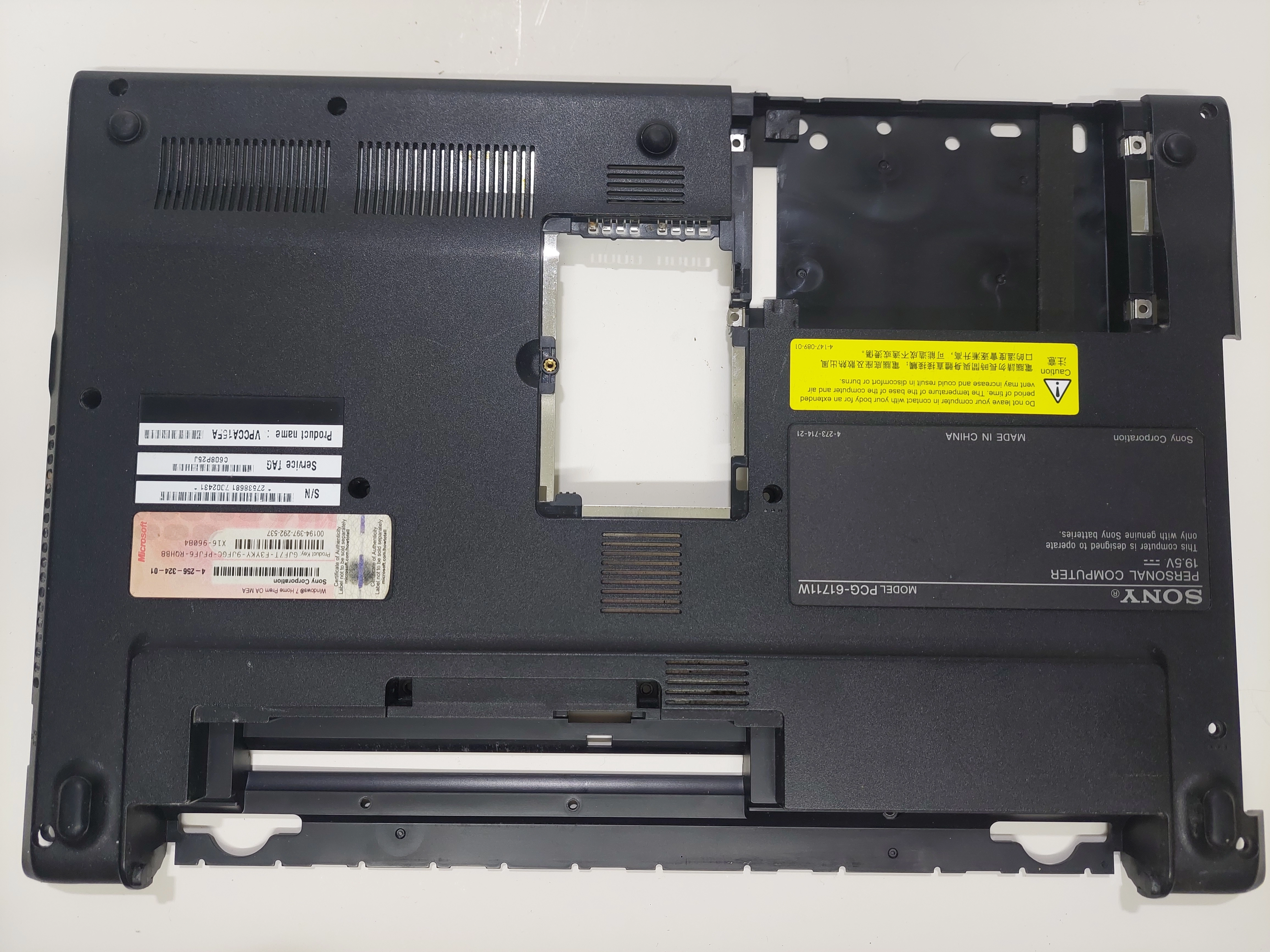 Sony PCG-61712T PCG-61711W  VPCCA16EC VPCCA-112T ALT KASA 012 000A 5887 A