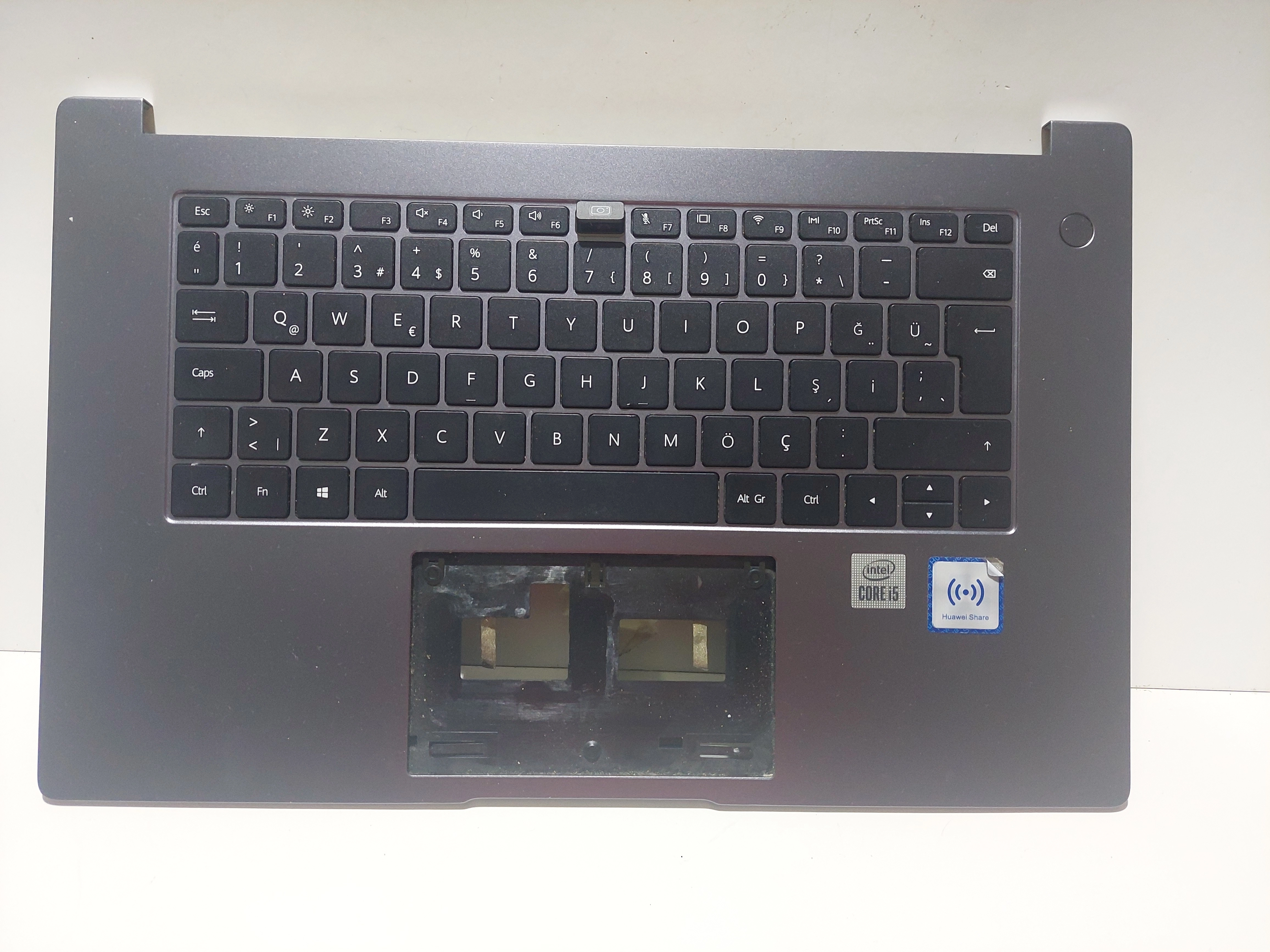 Huawei Matebook D15 BOH-WAQ9R BOH-WAP9R BOD-WFE9  Klavye Üst Kasa KSL51661NKA / TUŞ KAMERA / OPEN AÇMA KAPAMA TUŞU 