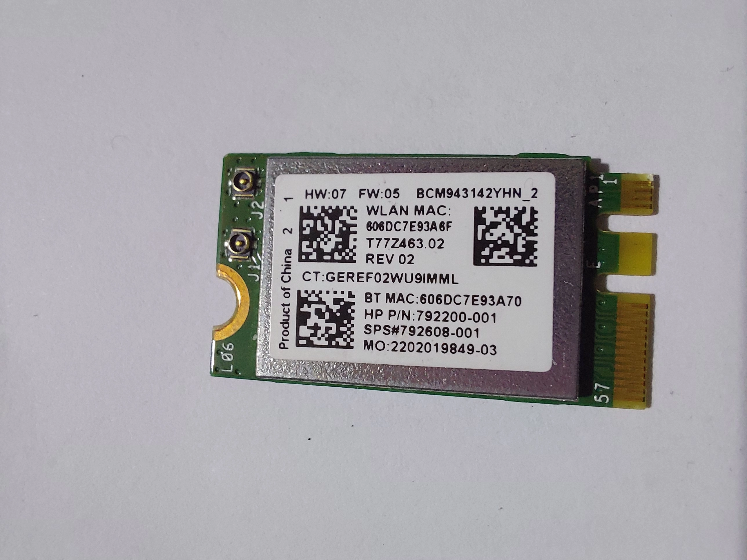 Broadcom BCM943142Y M.2 NGFF kablosuz-n 150M 802.11b/g/n bluetooth 4.0 ağ Mini 150Mbps Wifi Wlan 