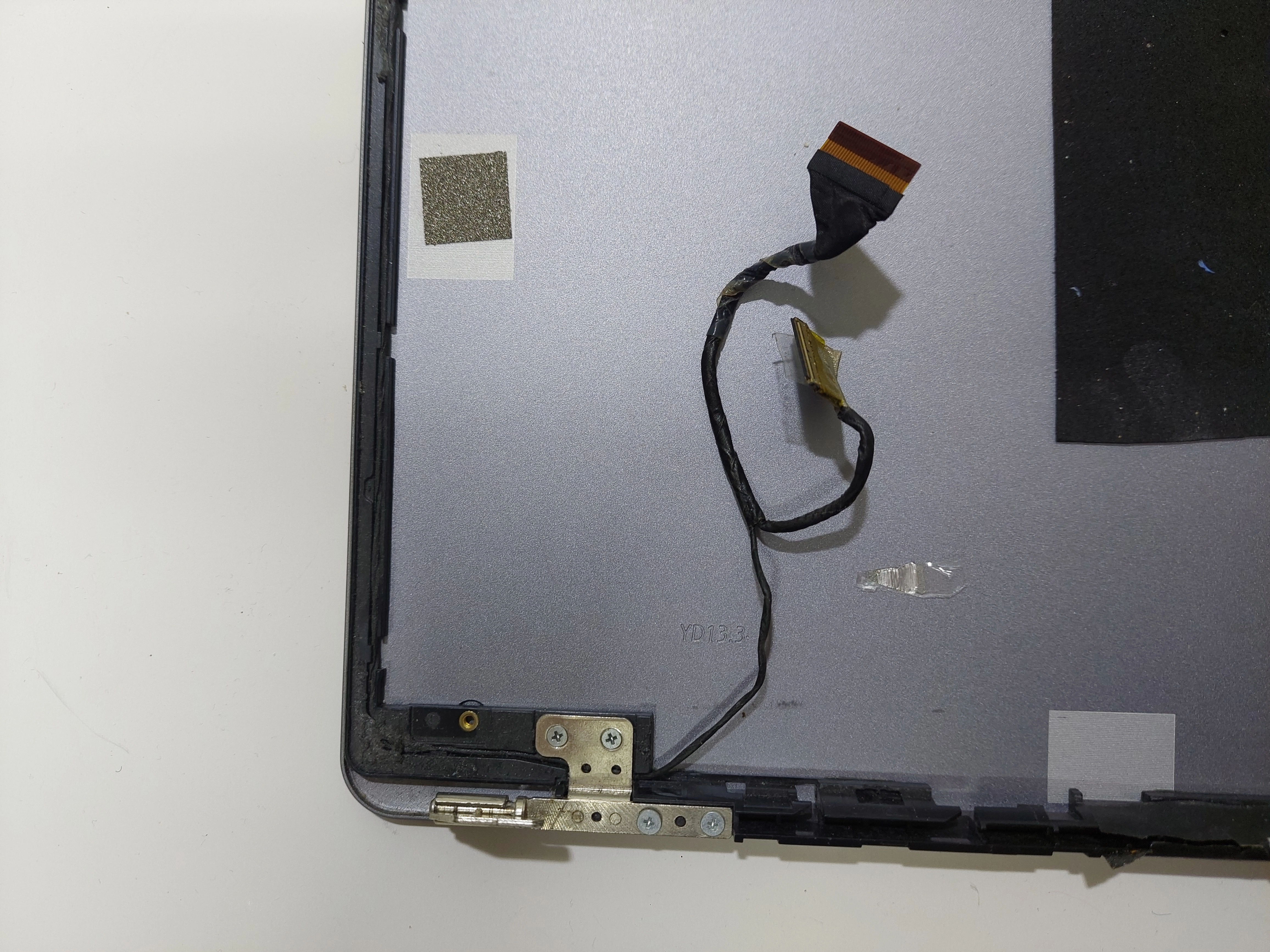 HOMETECH 700C HTC 14M Notebook Lcd Arka Kapak METALIK GRI / WEBKAMERA / CD DATA KABLO FLEX / SAĞ SOL MENTEŞE YD13.3 YD1-15