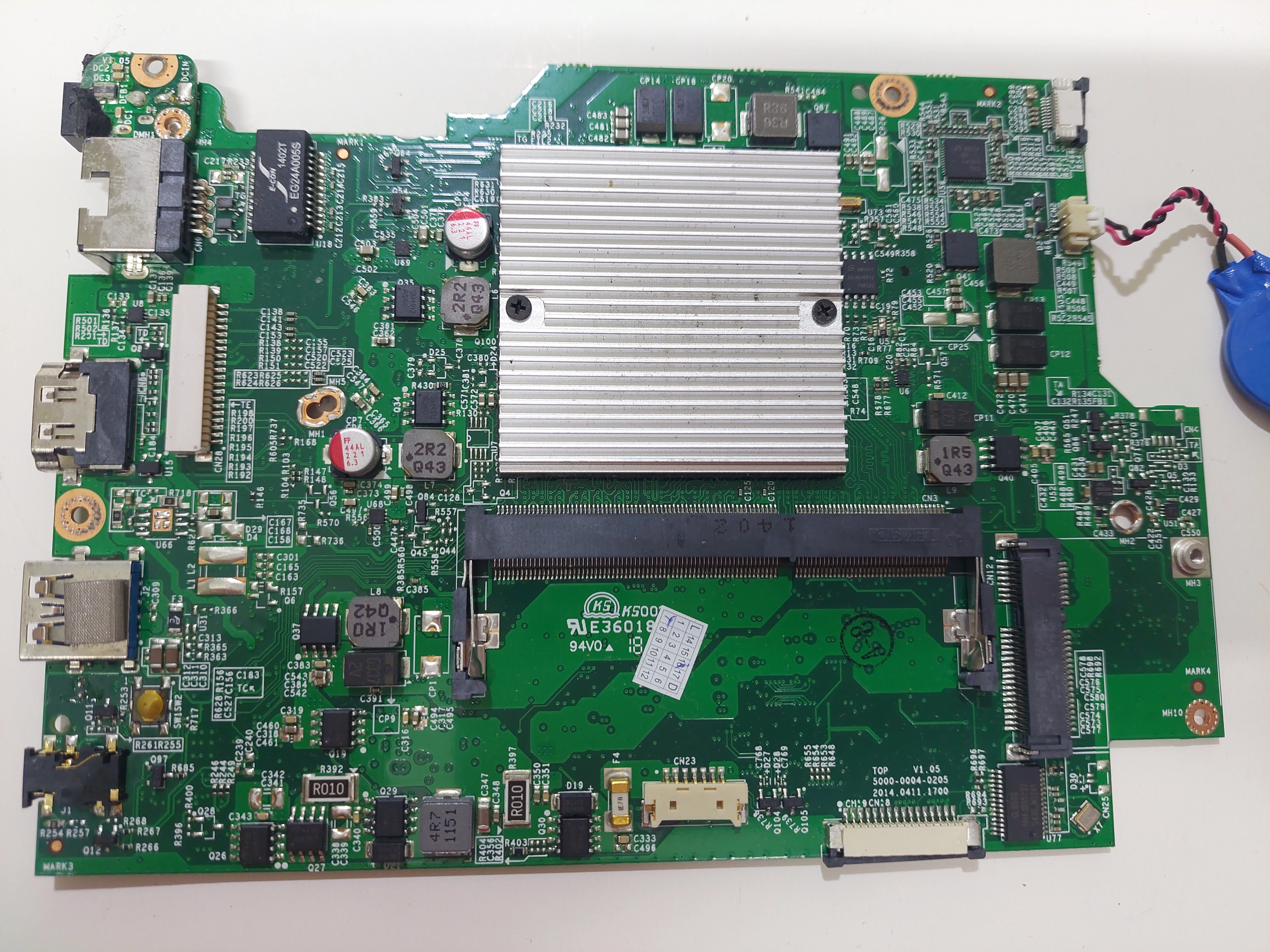 Casper  NIRVANA 14 CLA ANAKART CELERON N2830  DNS X300B E360182
