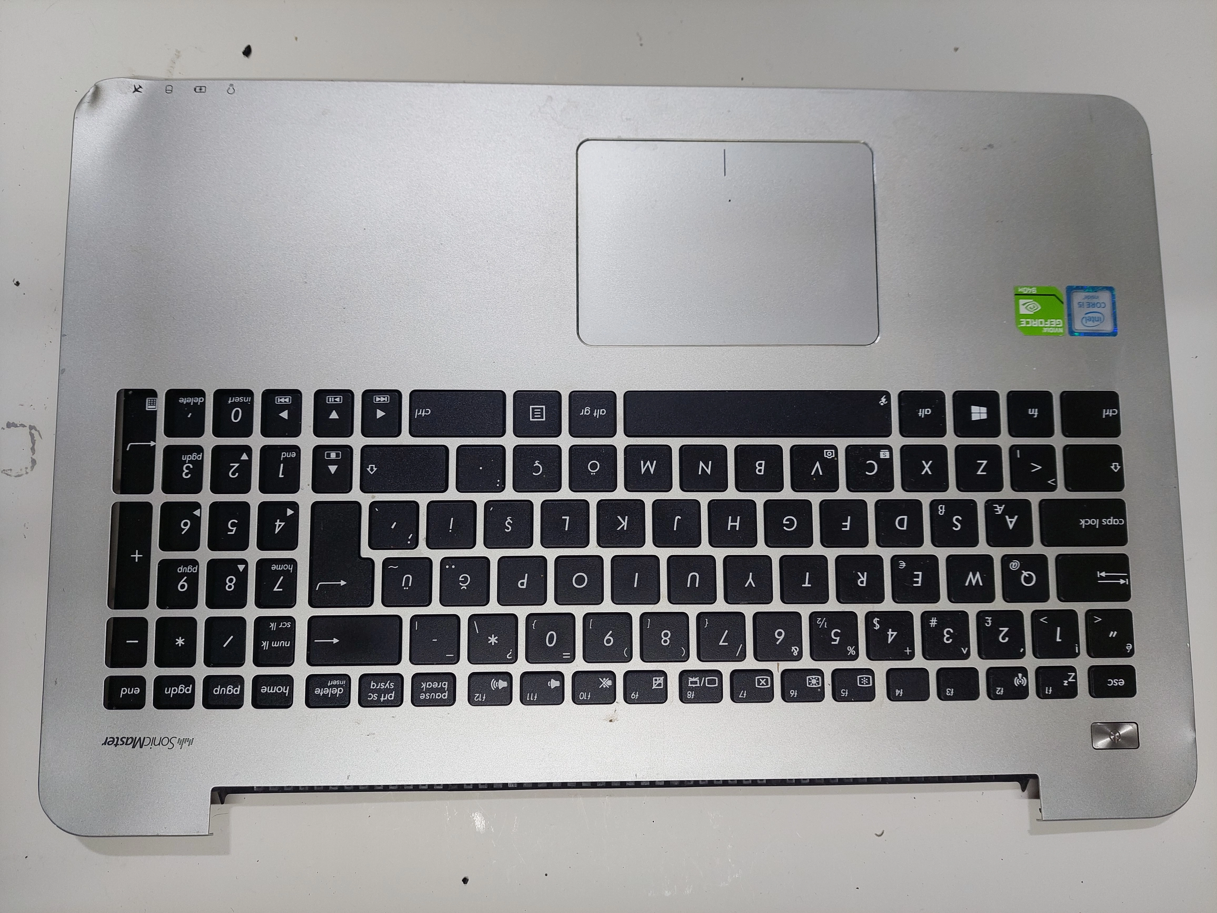 Asus K555L Klavye Üst Kasa Palmrest 13N0-R8A0C01  KOSESI HASARLI