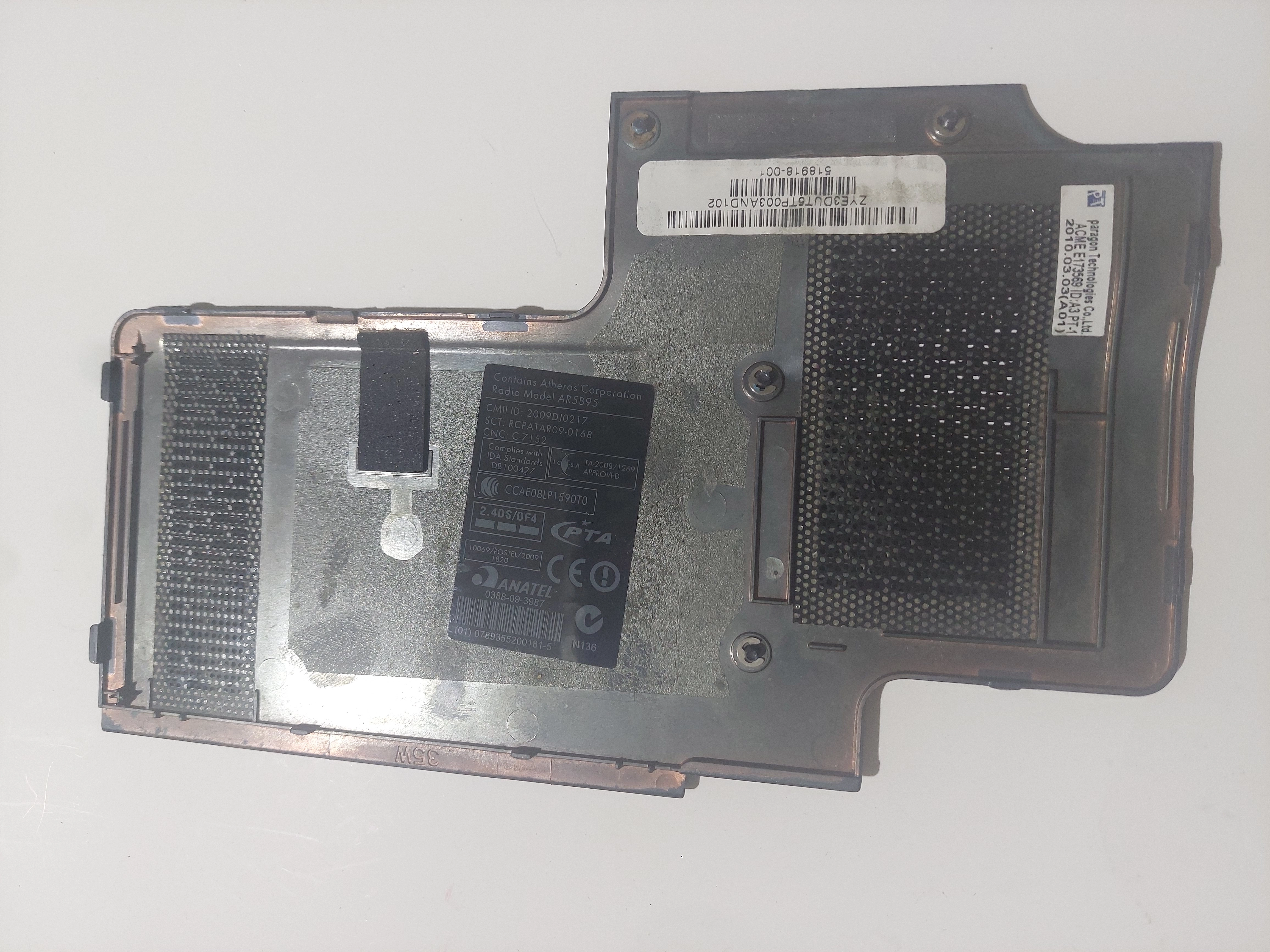 HP dv7-3050er dv7-3128ca dv7-3000 için HDD, Wi-Fi ve RAM Bölmesi Kapağı  ALT KASA ZYE3DUT5TP003, 518918-001