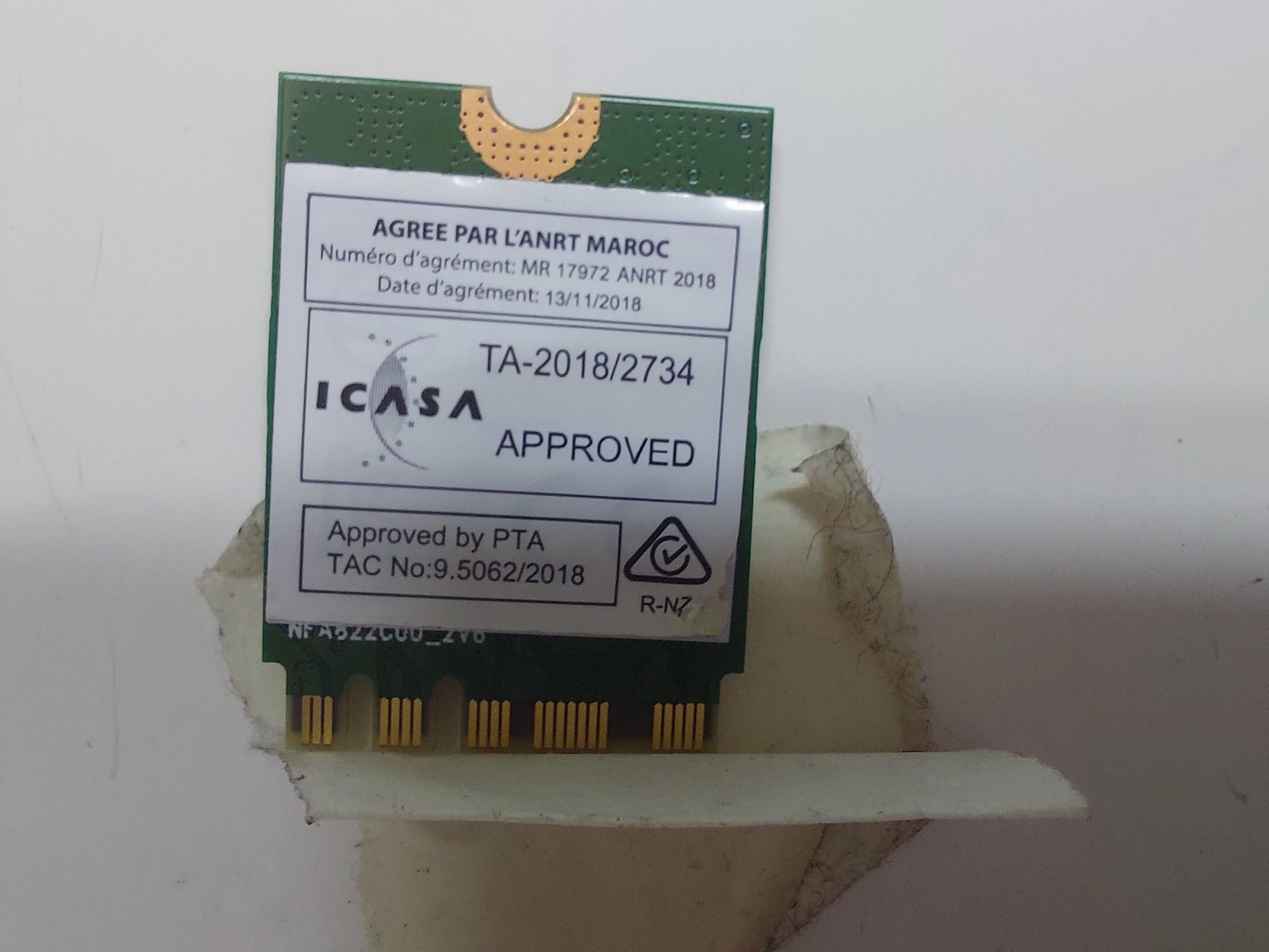 REALTEK RTL8822CE Kablosuz Ağ Kartı, 2.4G/5GHz Çift Bantlı WiFi 5, Bluetooth 5.0
