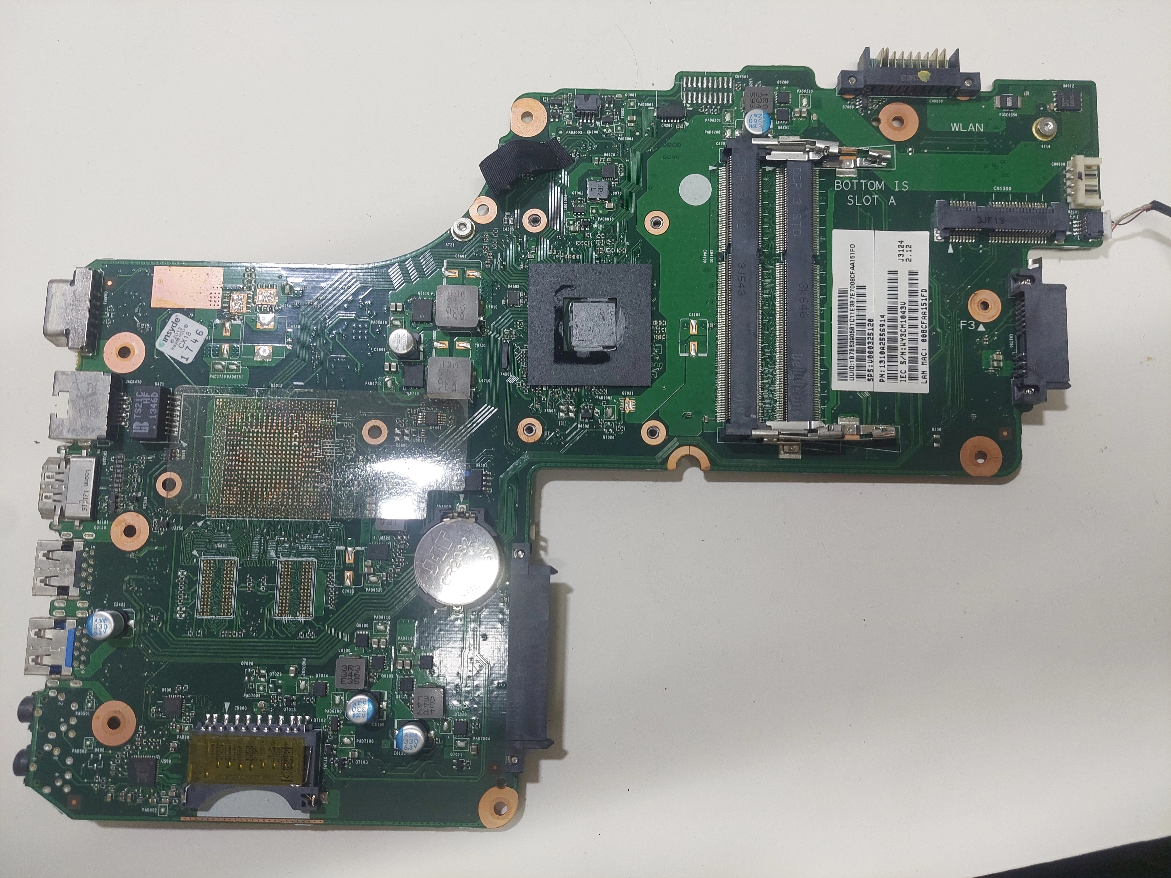 TOSHIBA Satellite C55D-A5380 ANAKART 6050A2556901 // C55D-A5170 Motherboard 6050A2556901-MB-A03