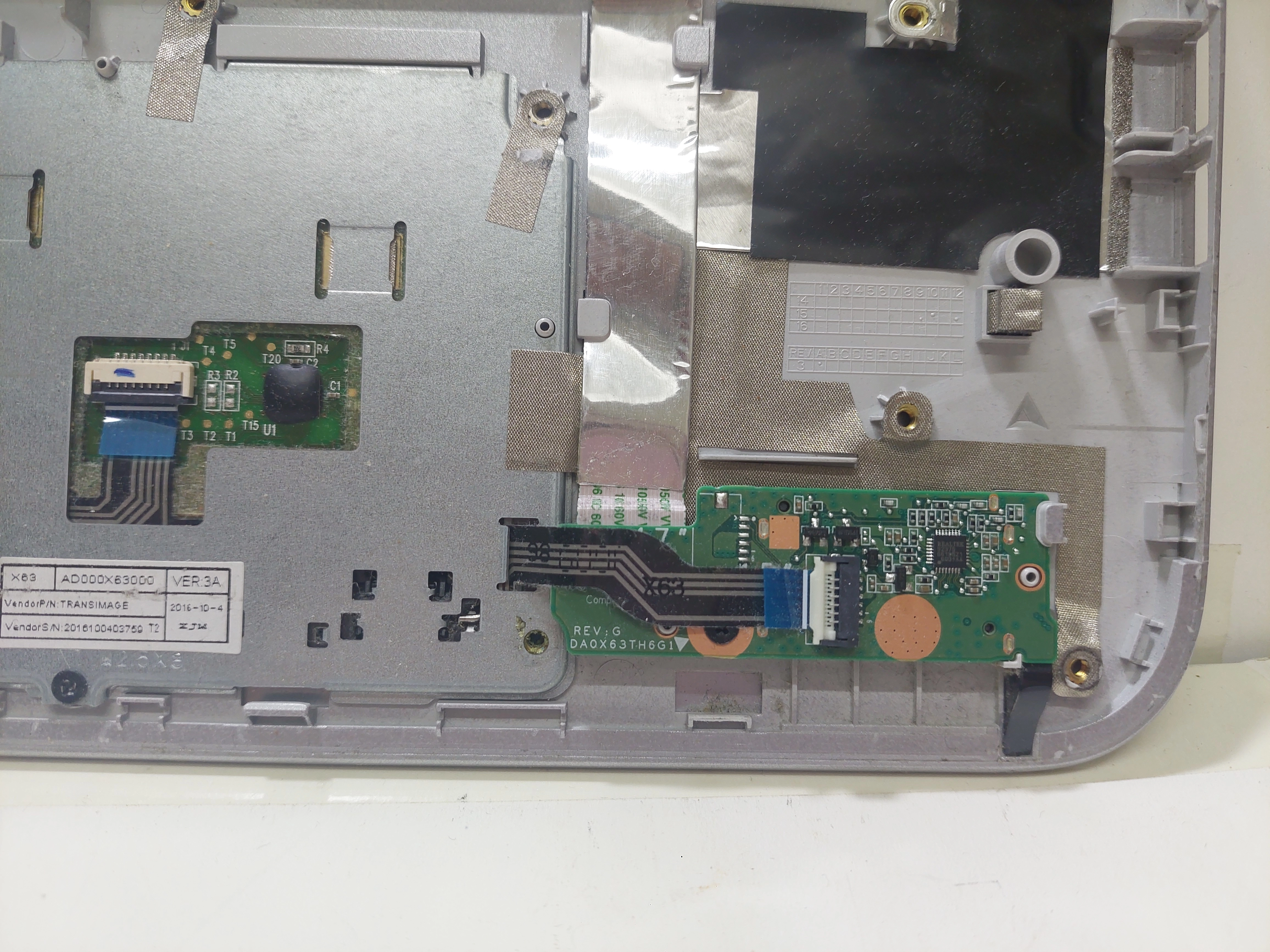 HP PROBOOK 450 G3 ÜST KASA  TFQ37X63TP003AKD446  // DAOX63TH6G1  // 3NX63FB0000  // EAX63002A1M  / TOUCHPAD 