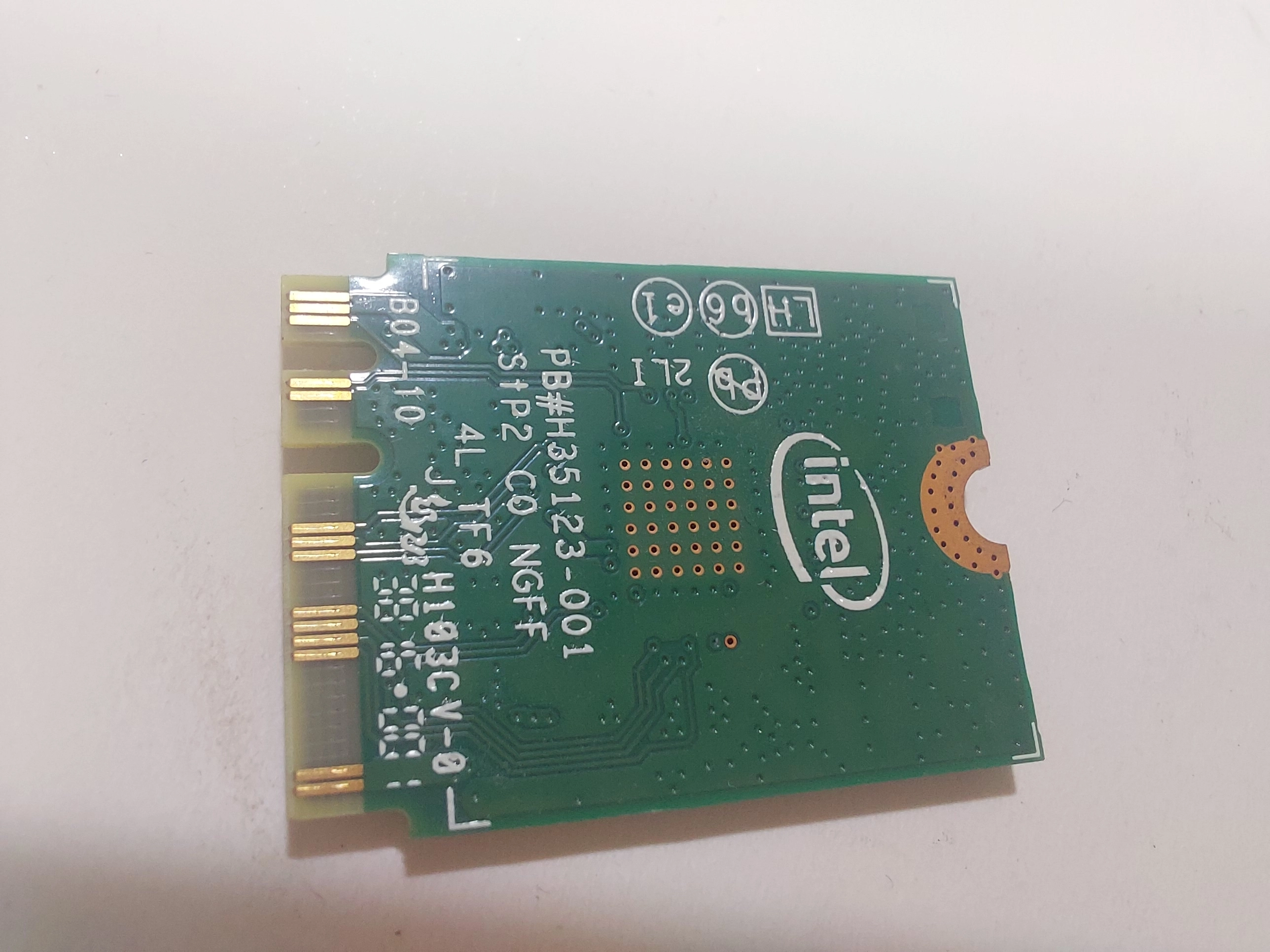 Intel 3165NGW Dual Band Wi‑fi + Bluetooth 4.0  Ağ Kartı – M.2 Ngff