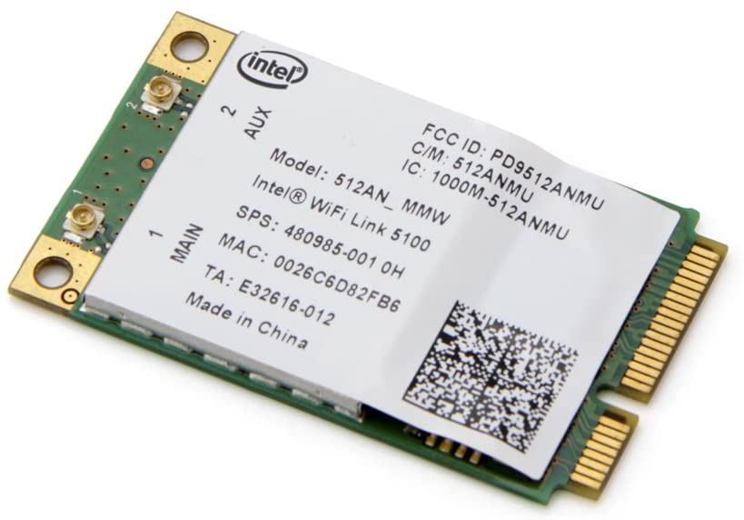 Intel 5100 WiFi WLAN Card 512an_mmw 802.11 AGN 300mbps Mini Pci-e Laptop Wireless