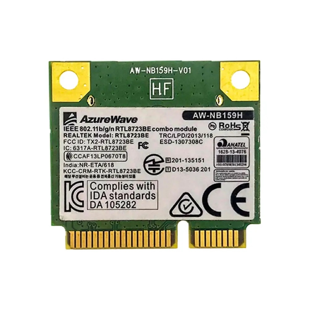AZUREWAVE AW-NB159H WIFI MINI PCI-E TX2-RTL8723BE