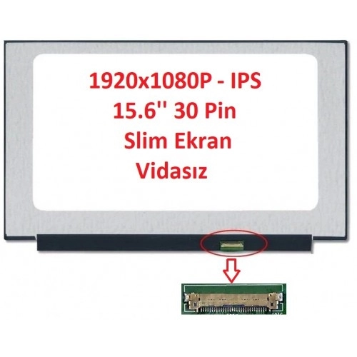 LP156WF9(SP)(L9) LP156WF9(SPXL9) LP156WF9-SPL9 Notebook Lcd Ekran 15.6’’ Slim Led 30 Pin IPS
