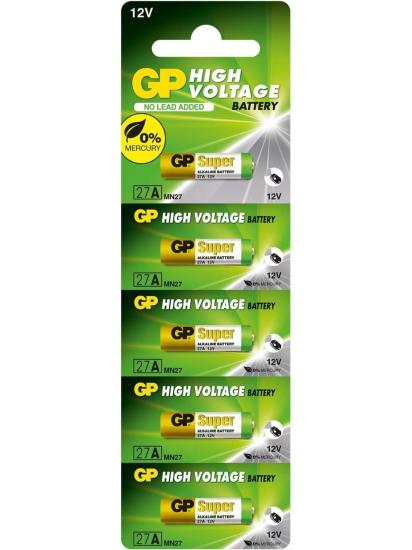 GP GP27A-C5 27A 12V Alkalin Spesifik Pil 5’li Paket