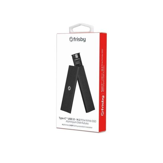 FRISBY FHC-M230 Type-C™ USB 3.1 - M.2 PCIe NVMe SSD ALİMİNYUM HARDDISK KUTUSU