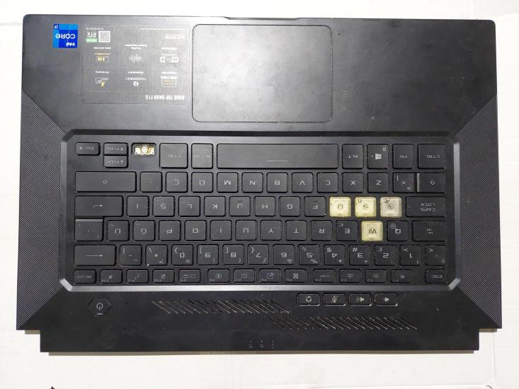 Asus TUF Gaming F15 A15 FX507ZC4-HN011 FX507ZC4-HN009 Üst Kasa +TOUCHPAD +KLAVYE +AÇMA KAPAMA TUŞ