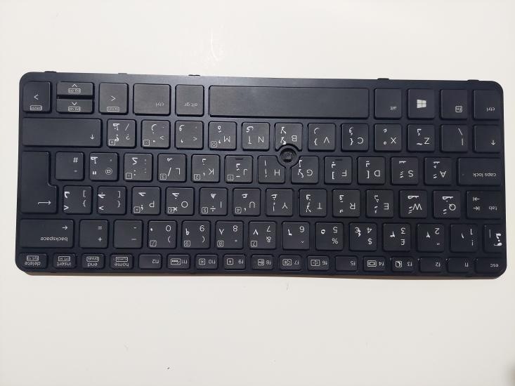HP EliteBook 820 G1 G2 720 725 G2 735502-031 Gümüş  Aydınlatmalı Klavye Q TURKÇE Q ARAPÇA 