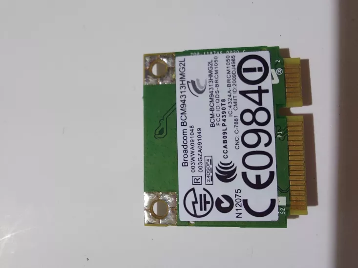  WiFi Mini PCI-E Kartı Broadcom 4313 BCM94313HMG2L WLAN 802.11b/g/n Yarım