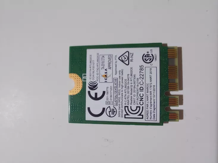 NGFF/M.2WIFI ​​arayüzlü LIAN MO kablosuz kart RTL8822CE  entegre Bluetooth 5.0 ile 802.11A/B/G/N/AC 5G 867M WIFI KART