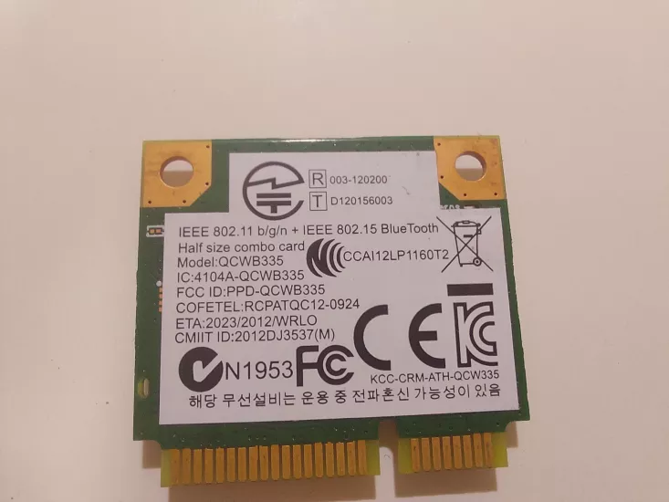  Atheros QCWB335 Kablosuz WLAN Wi-Fi Kartı Wifi 802.11 b/g/n + Bluetooth 4.0 IEEE