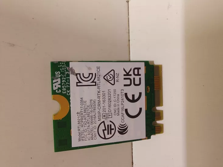 Asus Vivobook Go Kablosuz WiFi Kartı 0C011-00191300 RTL8821CE 802.11 230