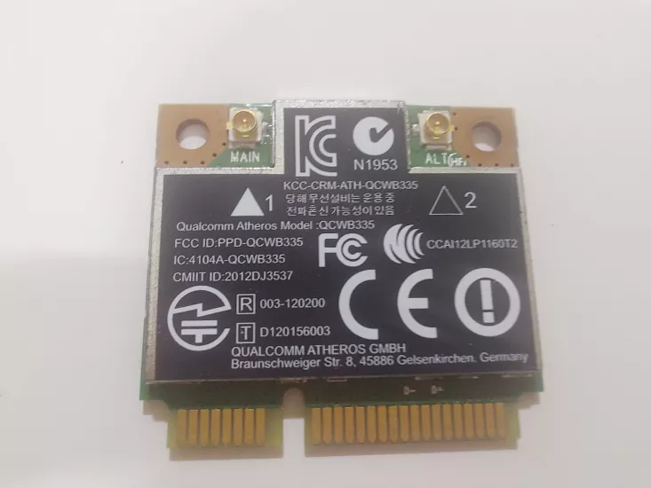  Atheros QCWB335 WiFi + Bluetooth BT 4.0 Mini PCI-E Kablosuz Kartı 