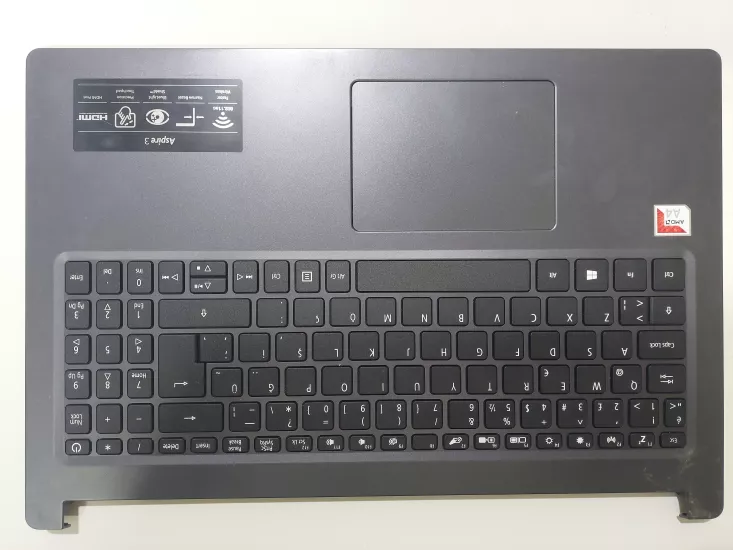 ACER A315 - 22 - 491E  ÜST KASA KLAVYE / TOUCHPAD / BİOS PİL  // NC210110SE022201684