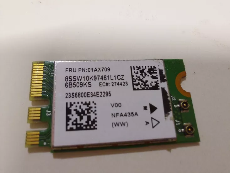 WIFI Adaptör Kartı QCA9377 QCNFA435 802.11AC 2.4G / 5G NGFF