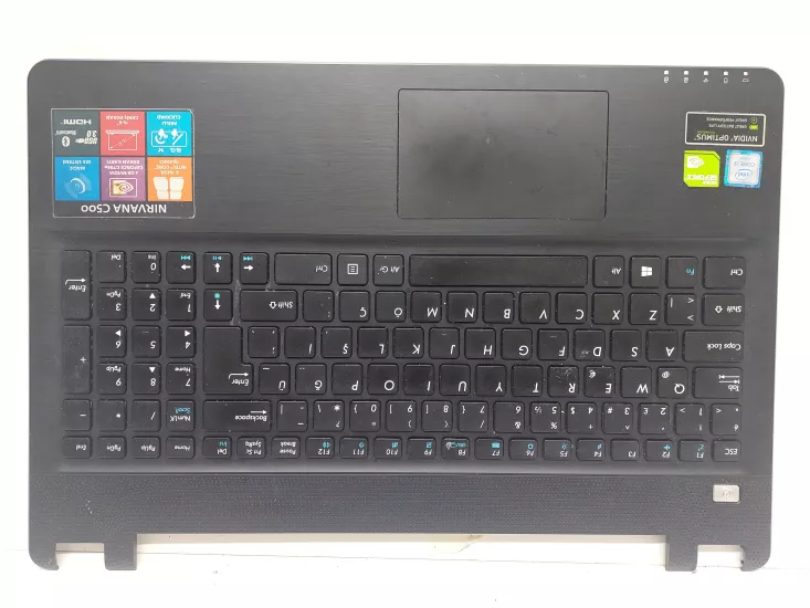 Casper Nirvana C500 Klavye Kasa Üst Kasa 13N0 1BP0I01 SİYAH / POWER TUŞ KART FLEX /  TOUCHPAD