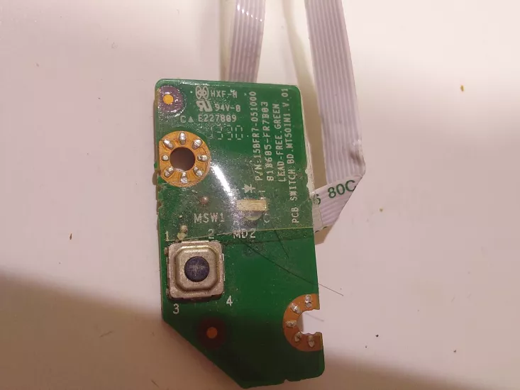  CASPER MT50 MT55 CHY CKU MT55 MT50 81B605-FR7C03 LED BOARD // 81B605-FR7B03 CASPER NIRVANA CKU-1000  POWER BUTON KART