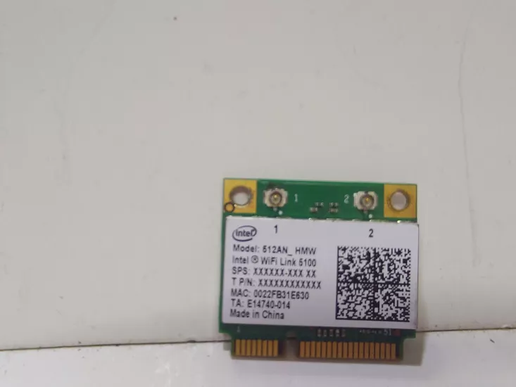 Intel Wifi Kartı 5100 Yarım Boy MiniPCI-e 512AN_HMW 300m 