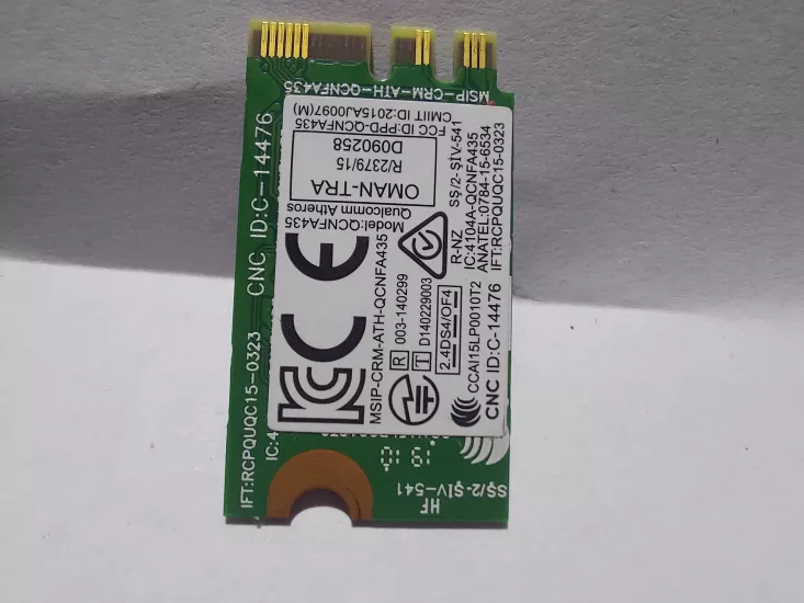 NGFF 433 Mbps BT4.1 WiFi Kablosuz Ağ Kartı QCNFA435 WIFI Modülü  DW1810 ac