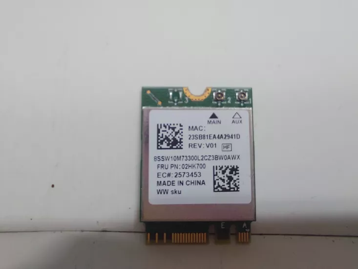 REALTEK RTL8822CE Kablosuz Ağ Kartı, 2.4G/5GHz Çift Bantlı WiFi 5, Bluetooth 5.0